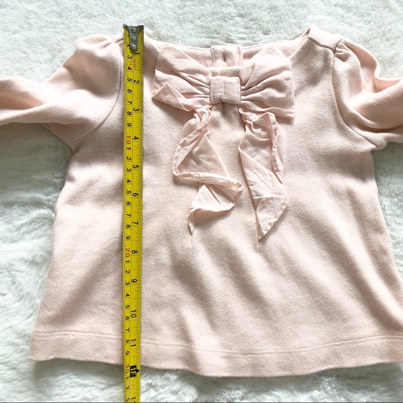 JANIE AND JACK PINK SHIRT w/ BOW & TWEED LINED SKIRT - Picture 9 of 12